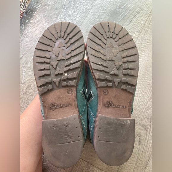 DROMEDARIS KARA BOOT TEAL REAL LEATHER (WOMEN'S) (39) made in Portugal - Picture 12 of 15